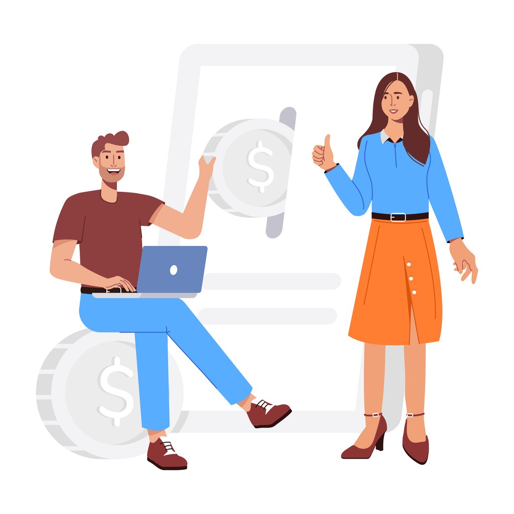 Couple evaluating their cash flow