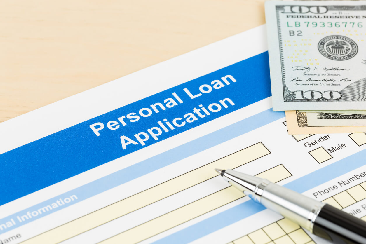 paper that reads loan application